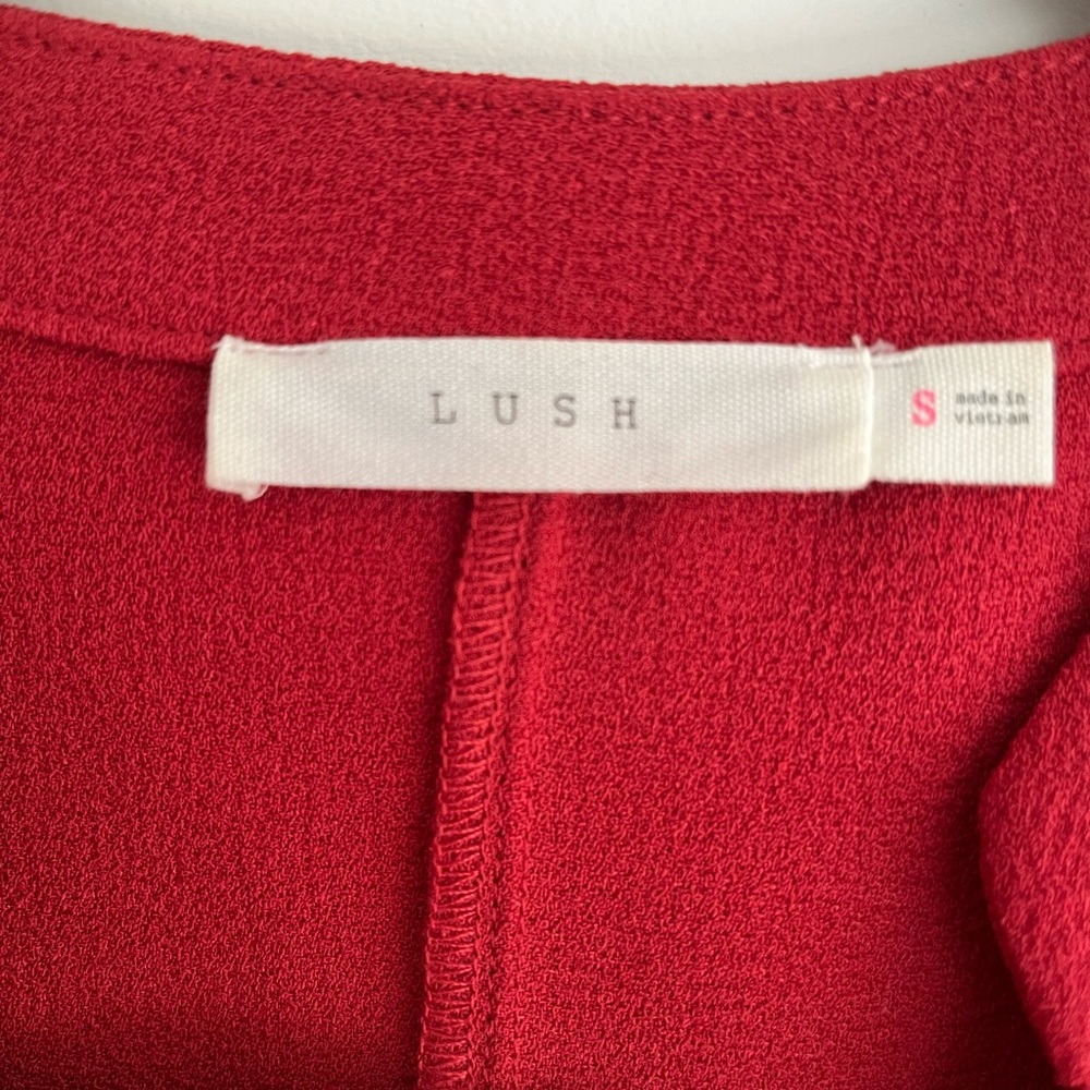Lush Novak Poppy Red Tunic Dress - Size S - NWOT - Picture 6 of 9